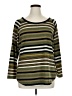 Absolutely Famous Green 3/4 Sleeve Top Size 1X - photo 1