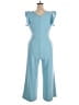 RACHEL Rachel Roy 100% Polyester Solid Blue Jumpsuit Size XL - photo 2