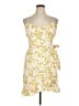 BCBGeneration 100% Polyester Floral Yellow Cocktail Dress Size 10 - photo 1