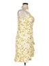 BCBGeneration 100% Polyester Floral Yellow Cocktail Dress Size 10 - photo 4