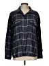 Treasure & Bond Plaid Gray Long Sleeve Button-Down Shirt Size L - photo 1
