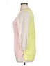 Lands' End 100% Supima Cotton Color Block Pink Pullover Sweater Size 14 - photo 5