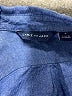 Janie and Jack Chevron-herringbone Blue Long Sleeve Button-Down Shirt Size 4 - photo 3
