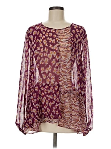 LOGO by Lori Goldstein Long Sleeve Blouse (view 1)