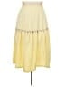 Unbranded Solid Yellow Casual Skirt Size 6X - photo 1