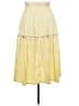 Unbranded Solid Yellow Casual Skirt Size 6X - photo 2