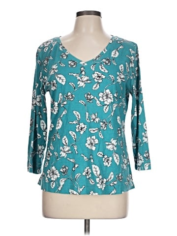 Chico's 3/4 Sleeve T-Shirt (view 1)