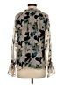 Sen 100% Polyester Gray 3/4 Sleeve Blouse Size XS (0) - photo 2