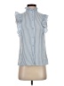 Joy Joy 100% Viscose Blue Sleeveless Blouse Size XS - photo 1