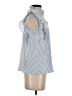 Joy Joy 100% Viscose Blue Sleeveless Blouse Size XS - photo 4