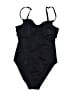 Unbranded Solid Black One Piece Swimsuit Size S (estimated) - photo 1