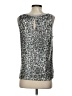Heartloom 100% Polyester Silver Sleeveless Top Size S - photo 2