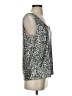 Heartloom 100% Polyester Silver Sleeveless Top Size S - photo 4