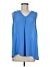 Violet & Claire 100% Polyester Blue Sleeveless Blouse Size M - photo 1