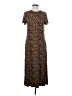 Sugar Lips Animal Print Brown Casual Dress Size S - photo 1
