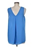 Violet & Claire 100% Polyester Blue Sleeveless Blouse Size M - photo 2