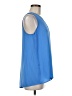 Violet & Claire 100% Polyester Blue Sleeveless Blouse Size M - photo 4
