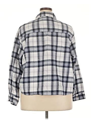 Wallflower Long Sleeve Button-Down Shirt (view 2)