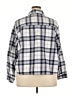 Wallflower Plaid Gray Long Sleeve Button-Down Shirt Size 3X - photo 2