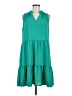 52Seven 100% Polyester Solid Teal Casual Dress Size M - photo 1