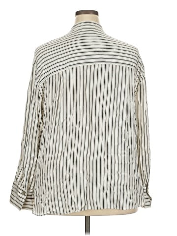 Vince. Long Sleeve Silk Top (view 2)