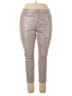 Lands' End Metallic Silver Tan Casual Pants Size 14 - photo 1