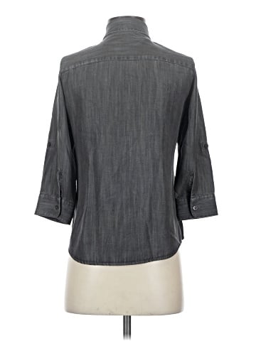 Foxcroft 3/4 Sleeve Button-Down Shirt (view 2)