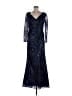 Mac Duggal Blue Cocktail Dress Size 10 - photo 1