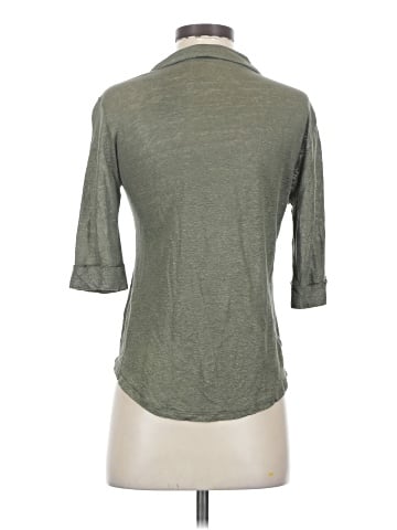 Majestic Filatures 3/4 Sleeve Button-Down Shirt (view 2)
