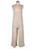 Shinestar Solid Tan Jumpsuit Size S - photo 1