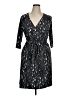Talbots Print Black Casual Dress Size 1X Petite - photo 1