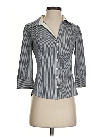 H&M 3/4 Sleeve Button-Down Shirt (view 1)
