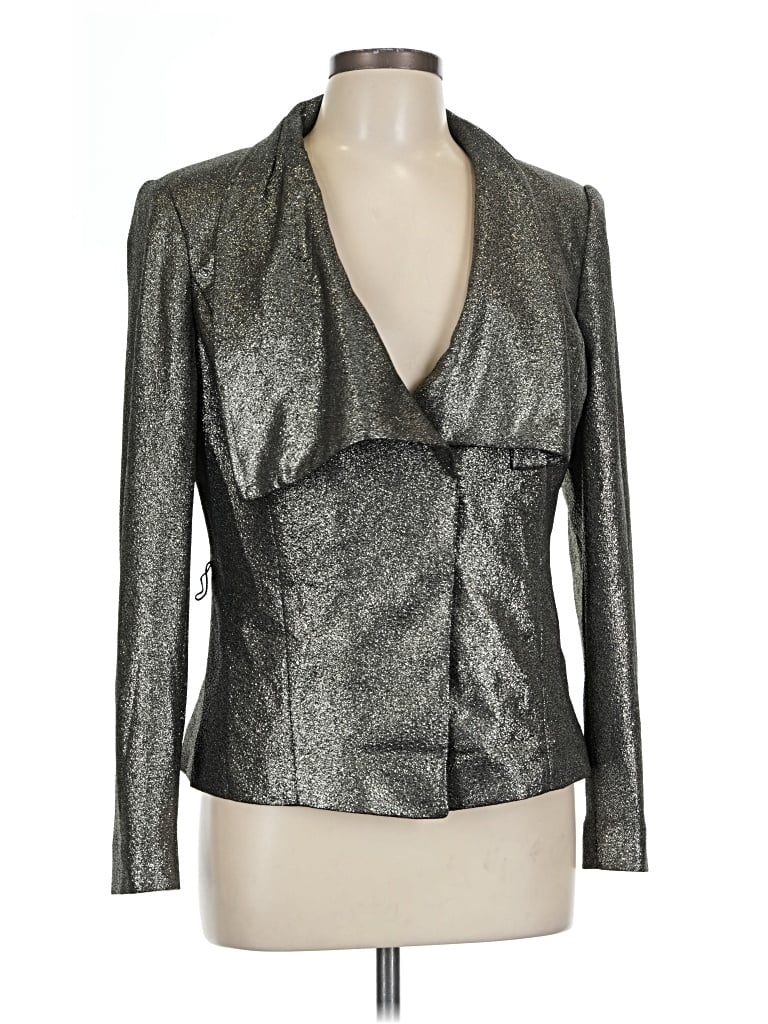 Pre-owned Donna Karan Blazer Jacket In Silver