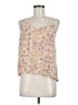 E by Eloise 100% Silk Tan Sleeveless Silk Top Size M - photo 1