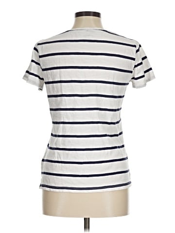 Madewell Whisper Cotton V-Neck Pocket Tee in Creston Stripe (view 2)