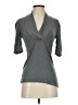 Express Gray 3/4 Sleeve Top Size S - photo 1