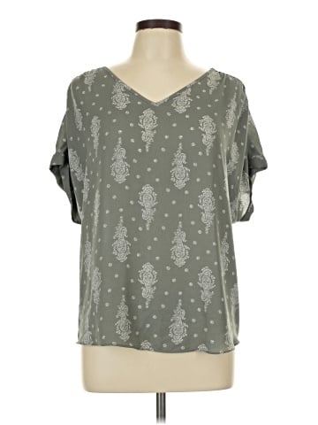 Ann Taylor LOFT Outlet Short Sleeve Blouse (view 1)