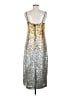J.Crew Collection 100% Polyester Metallic Silver Cocktail Dress Size 8 - photo 2