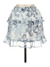 En Creme 100% Polyester Paisley Blue Casual Skirt Size L - photo 2