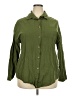 In'Voland Green 3/4 Sleeve Button-Down Shirt Size 18 - photo 1