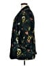 Chico's 100% Polyester Floral Teal Blazer Size XL (3) - photo 5