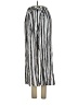 Simplee Stripes Silver Casual Pants Size S - photo 1