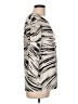 JM Collection Silver 3/4 Sleeve Top Size L - photo 4