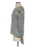 Anne Klein II 100% Silk Stripes Blue Gray Silk Pullover Sweater Size S - photo 5