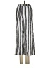 Simplee Stripes Silver Casual Pants Size S - photo 2