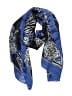 Carlisle 100% Silk Animal Print Blue Silk Scarf One size - photo 1