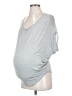 Ingrid + Isabel 100% Modal Gray Short Sleeve Top Size XS Maternity (0) - photo 1