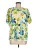 BonWorth 100% Polyester Yellow Short Sleeve Blouse Size M - photo 1