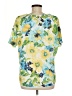 BonWorth 100% Polyester Yellow Short Sleeve Blouse Size M - photo 2