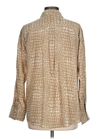 J. McLaughlin Long Sleeve Silk Top (view 2)